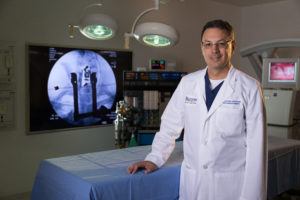 Dr. Juan Uribe in the operating room