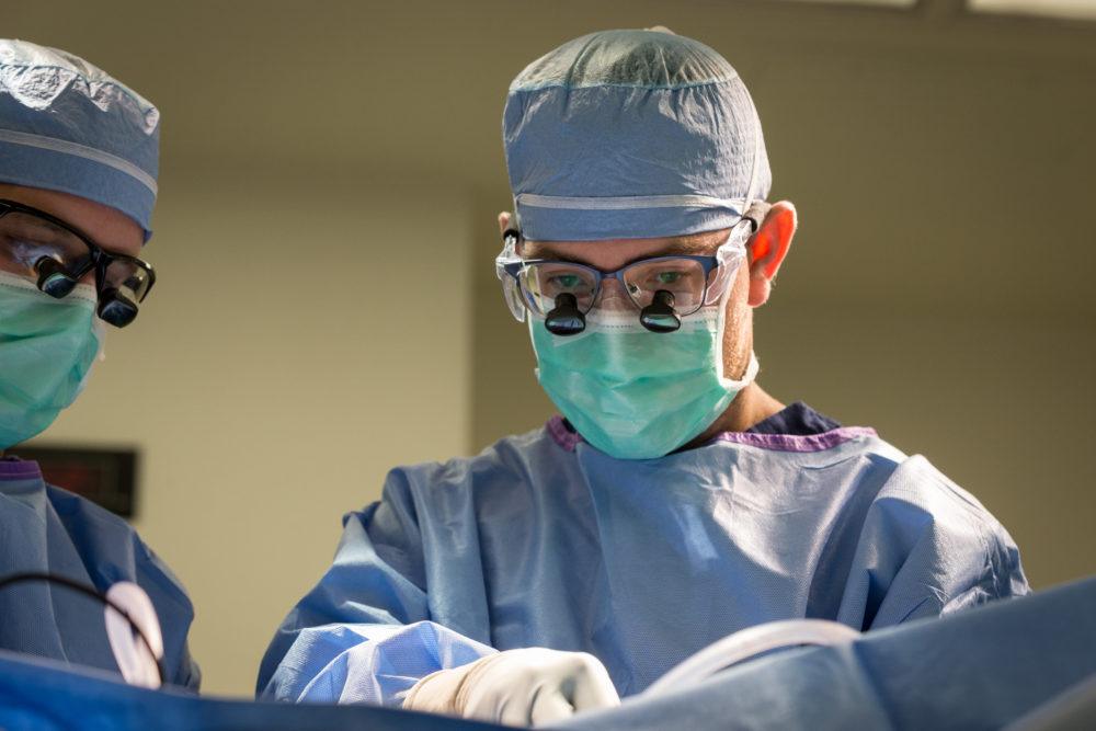 Barrow's Dr. Harrison Farber performing surgery