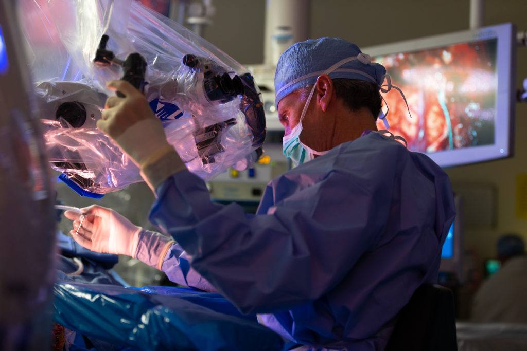 neurosurgeon michael lawton operating
