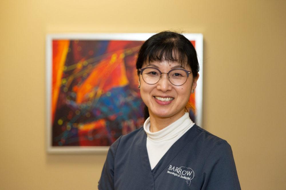 Noriko Tateuchi in the Muhammad Ali Parkinson Center