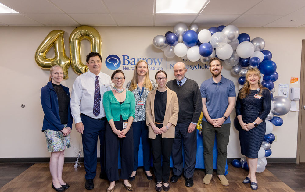 Barrow Neurological Institute's Neuropsychology team celebrates 40th Anniversary.