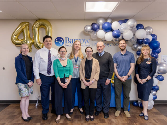 Barrow Neurological Institute's Neuropsychology team celebrates 40th Anniversary.