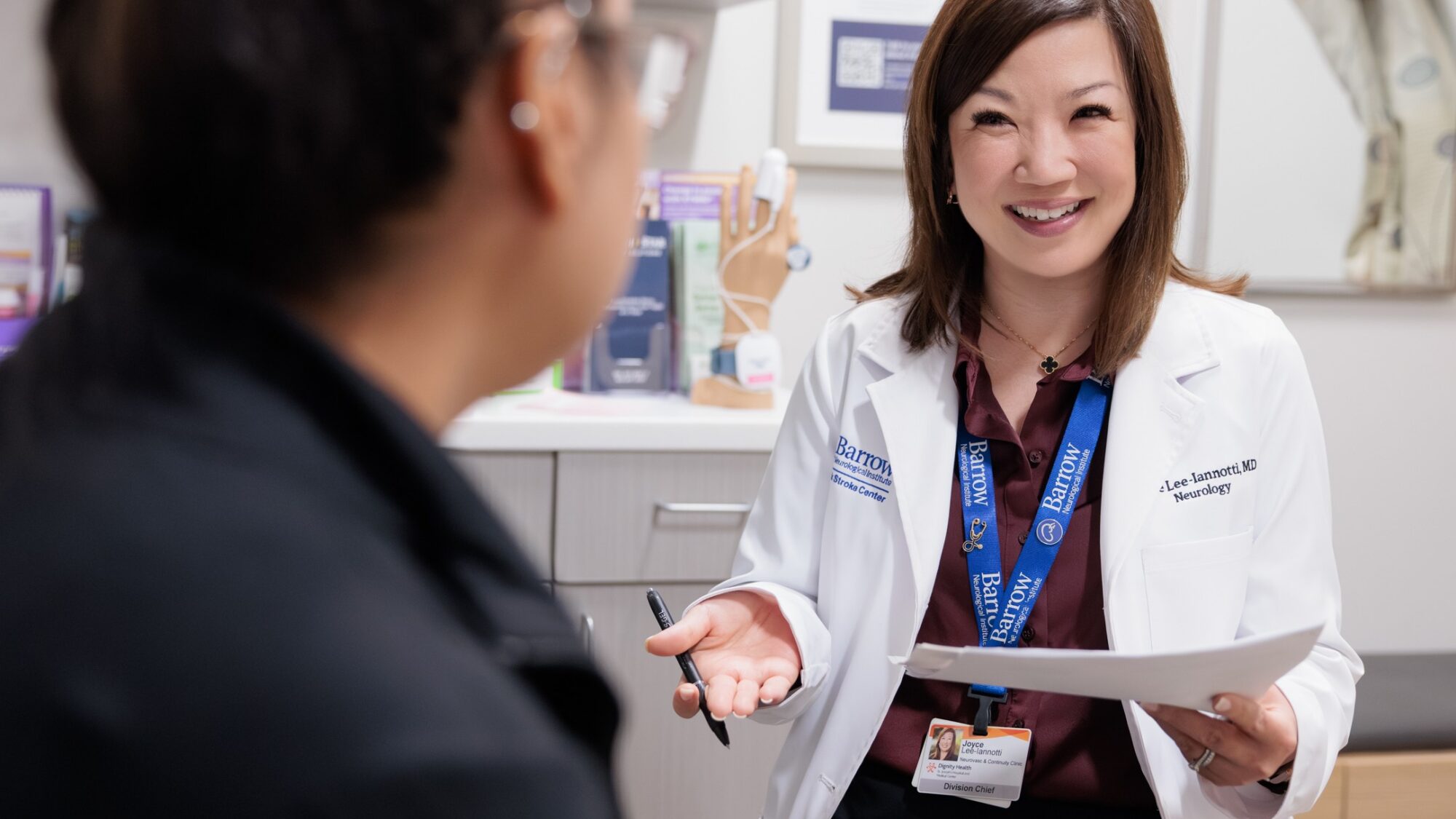 Dr. Lee-Ianotti with a patient