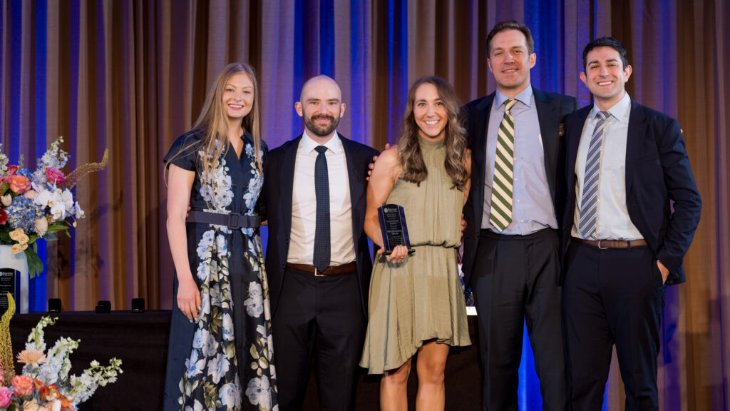 Mollee Deason is presented with the Surgical Technician of the Year Award from the graduating neurosurgery residents in 2026