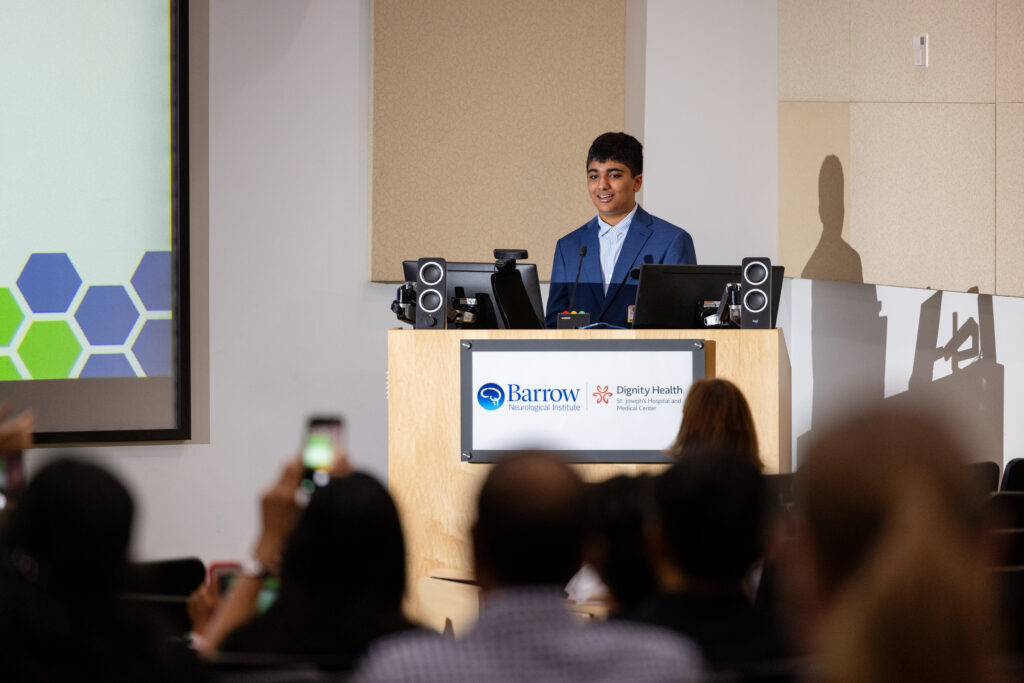 Student presenting at 2026 High School Internship Symposium
