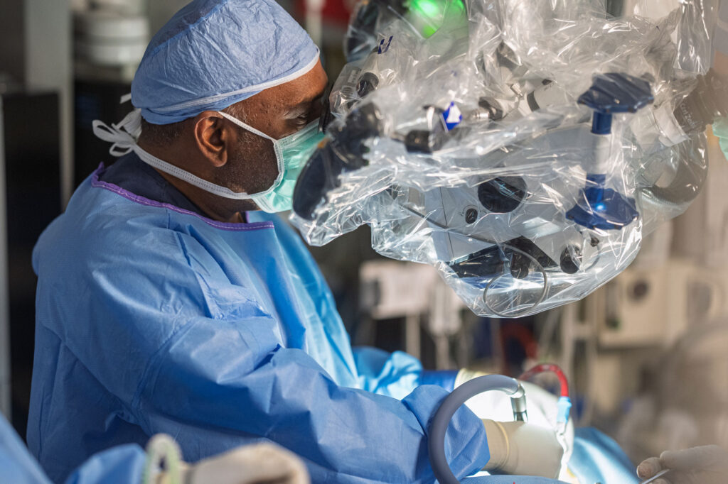 Dr. Kakarla in the operating room