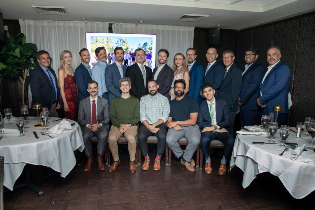 Neuroradiologists and graduates at the Department of Neuroradiology Graduation Dinner in 2026