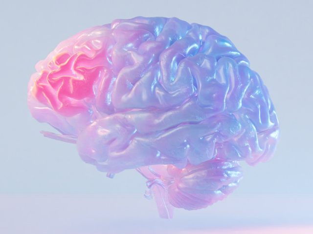 Illustration depicting a traumatic brain injury (TBI)