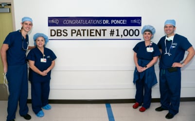 Ponce performs his 1000th DBS Procedure
