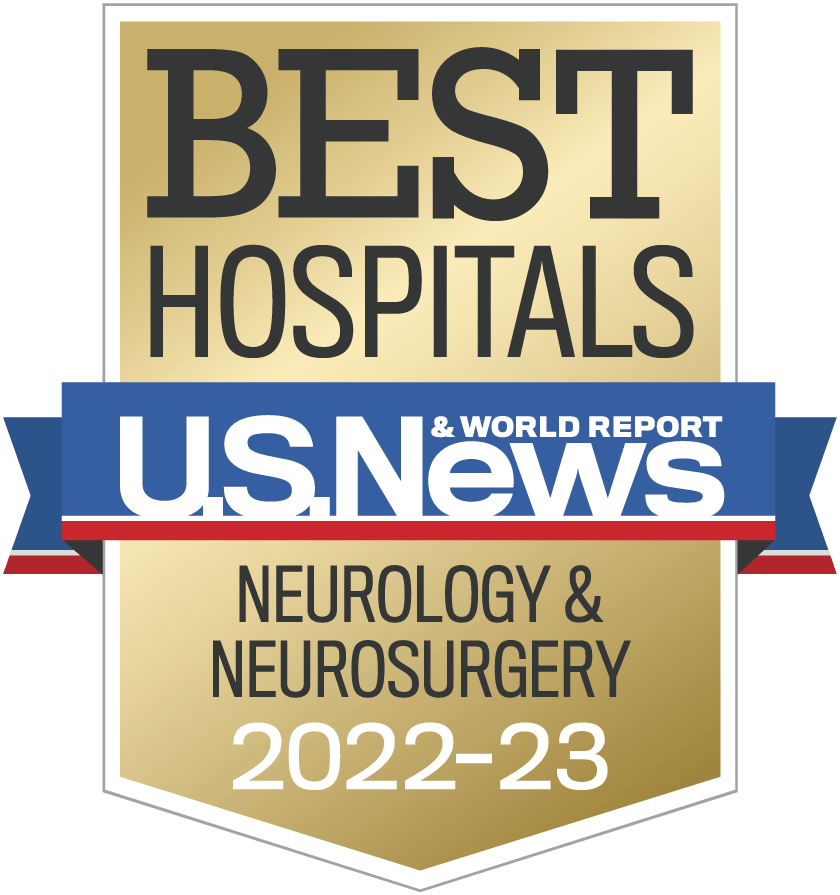 2022-2023 U.S. News best hospital for neurology and neurosurgery award