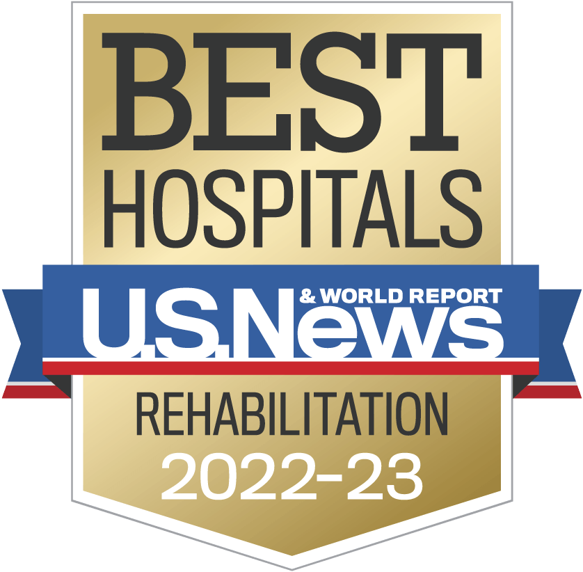 2022-2023 U.S. News best hospital for rehabilitation award