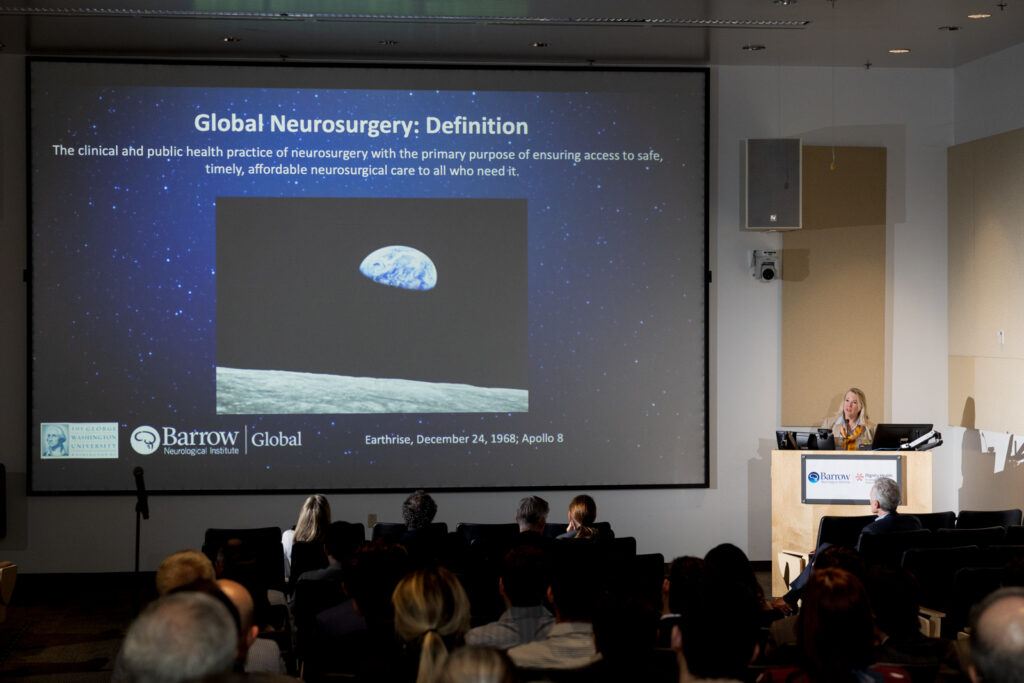 Gail Rosseau speaks at Barrow Global event