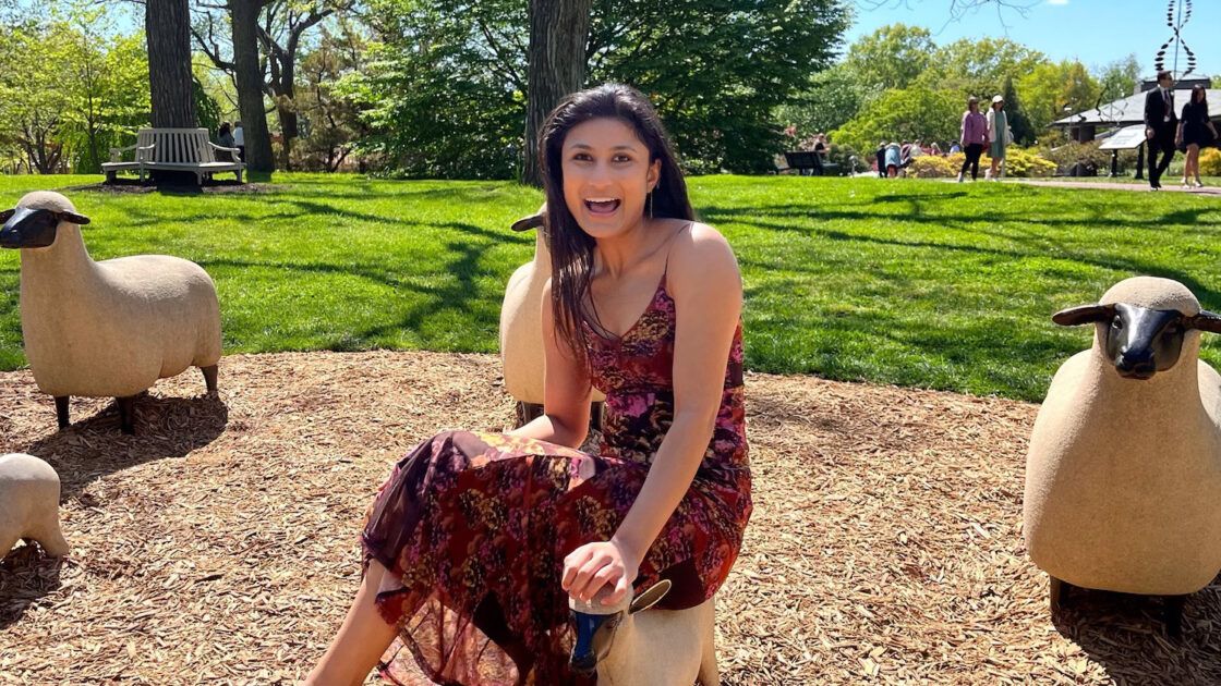 pracheta bhagat in a park