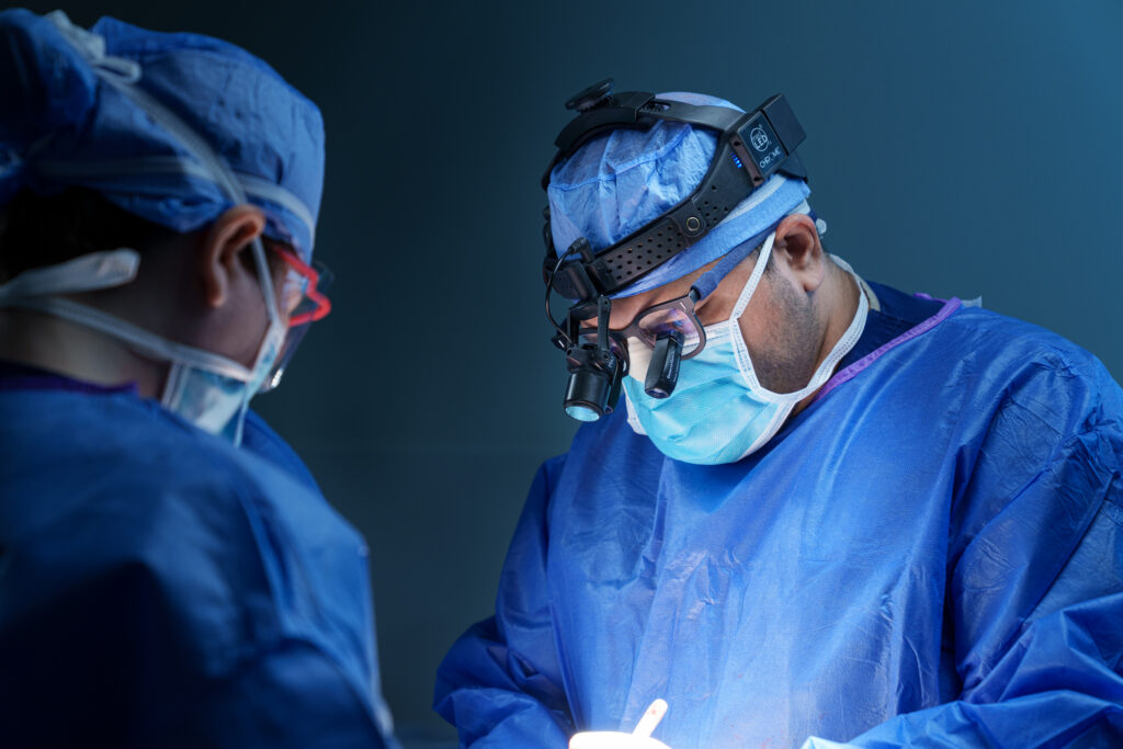 Dr. Jategaonkar in the operating room