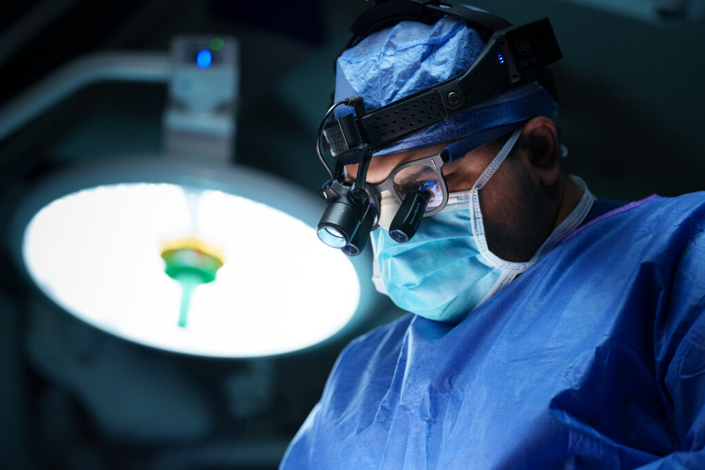 Dr. Jategaonkar in the operating room
