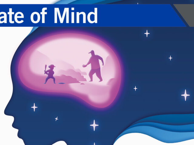 A graphic of a brain with memories inside that says "State of Mind"