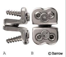 Figure 2. (A) Lateral and (B) anterior views of the Bristol disc.