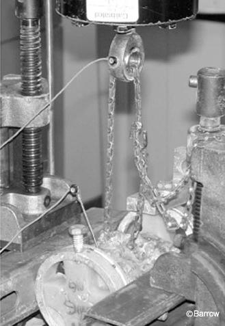 Figure 7. Apparatus used for graft-containment testing.