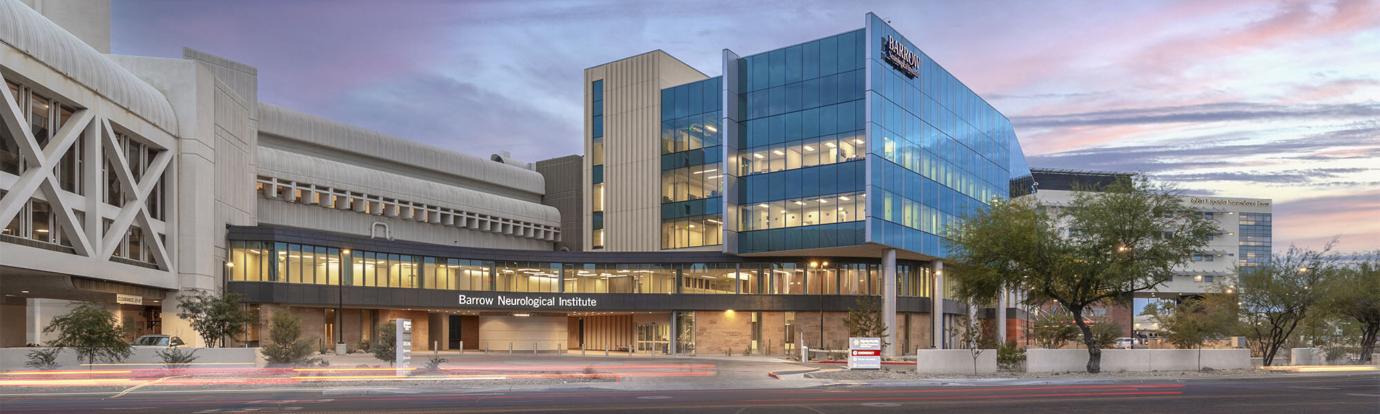 exterior photo of the Barrow neuroplex