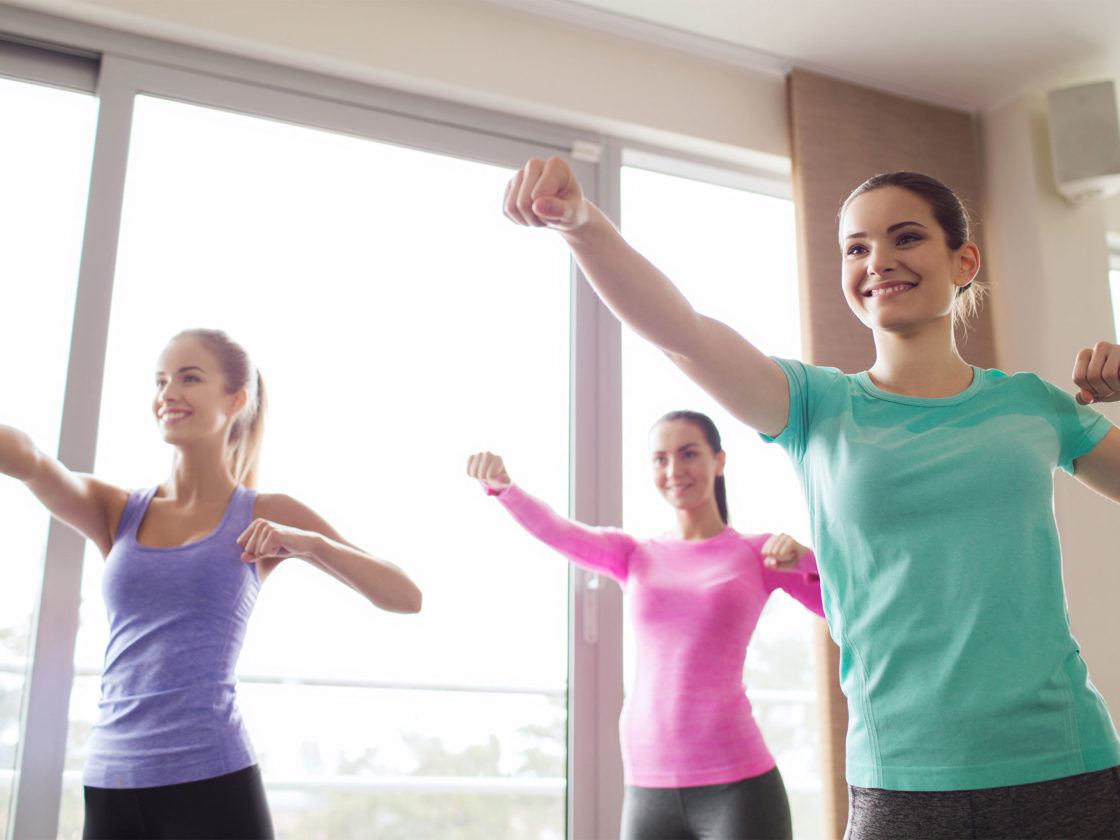 participants in a self defense class