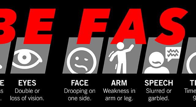 be fast stroke graphic illustrates the warning signs of stroke