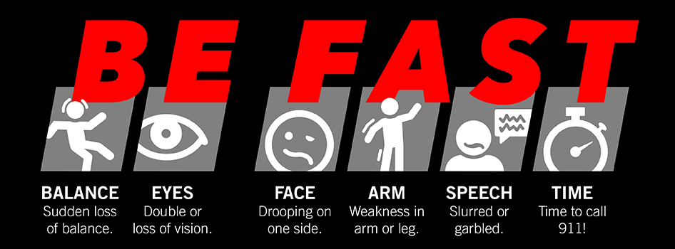 be fast stroke graphic illustrates the warning signs of stroke