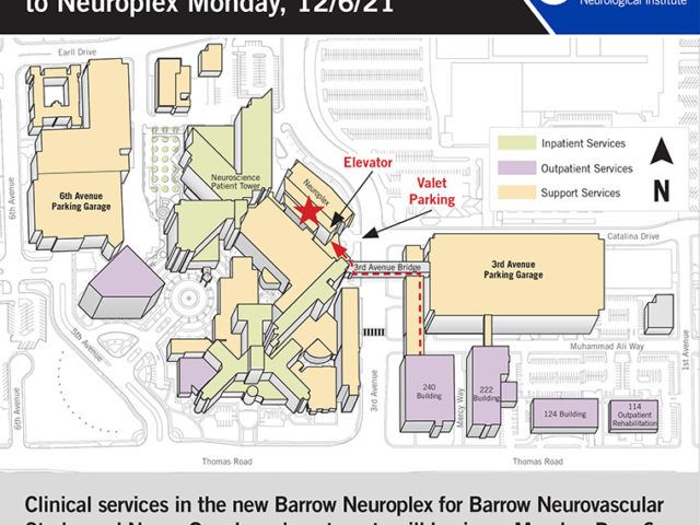 click to view the new location of our neuro-oncology and stroke centers