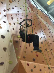 Adapted rock climing