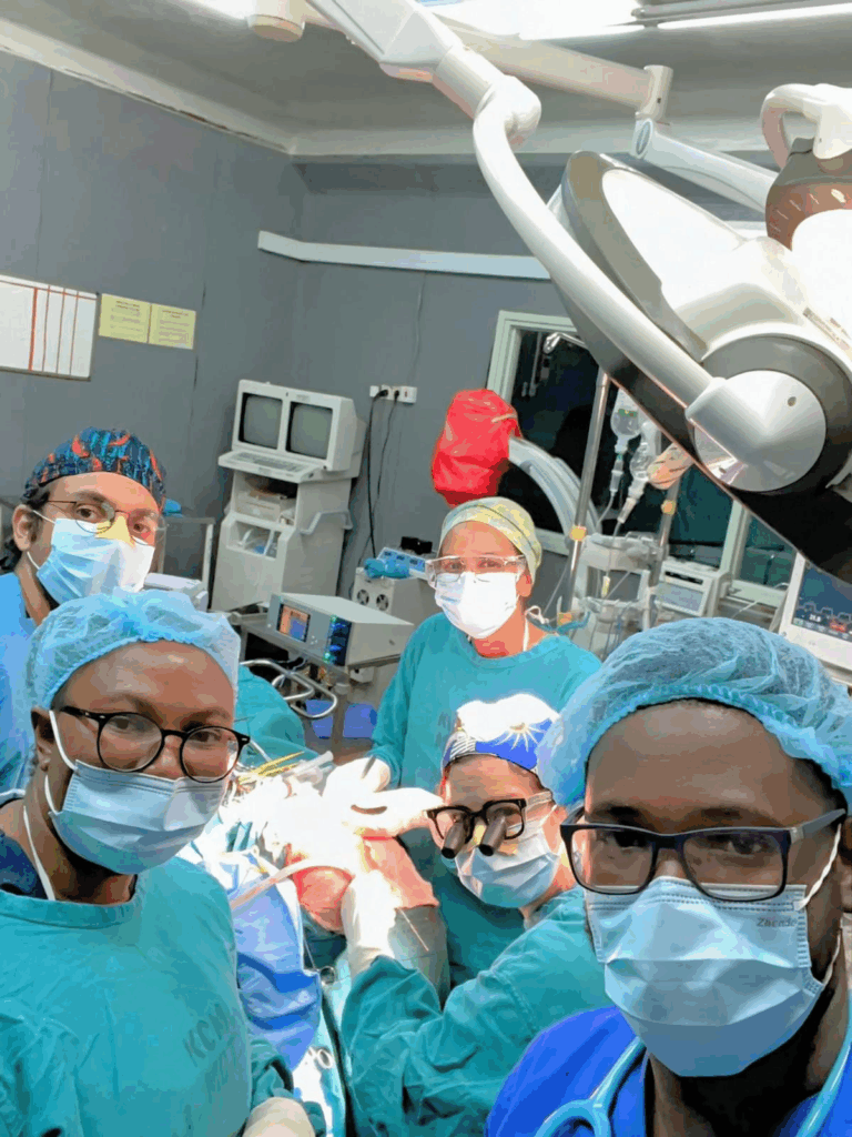 A group in the operating room at Kilimanjaro Christian Medical Centre