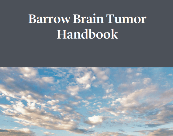 click to view our brain tumor handbook