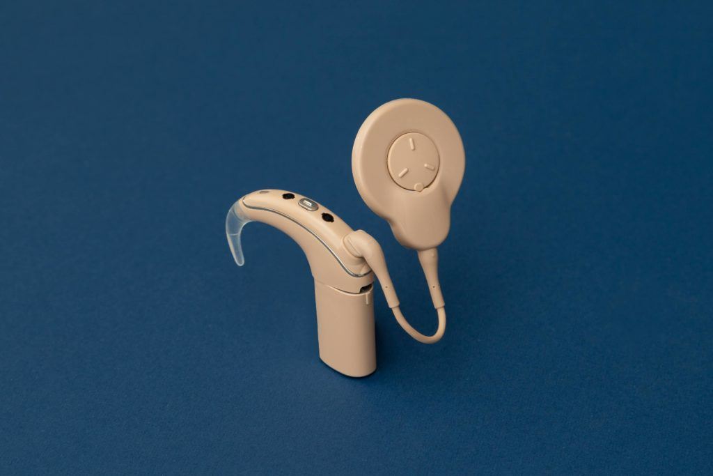 example of a cochlear implant used to treat sensorineural hearing loss