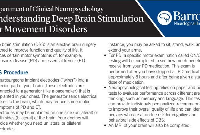click to view dbs for movement disorders flyer