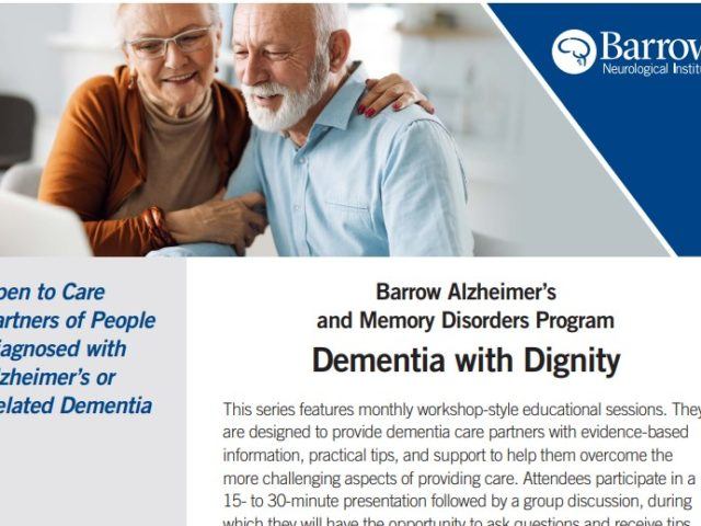 click for information on dementia with dignity program