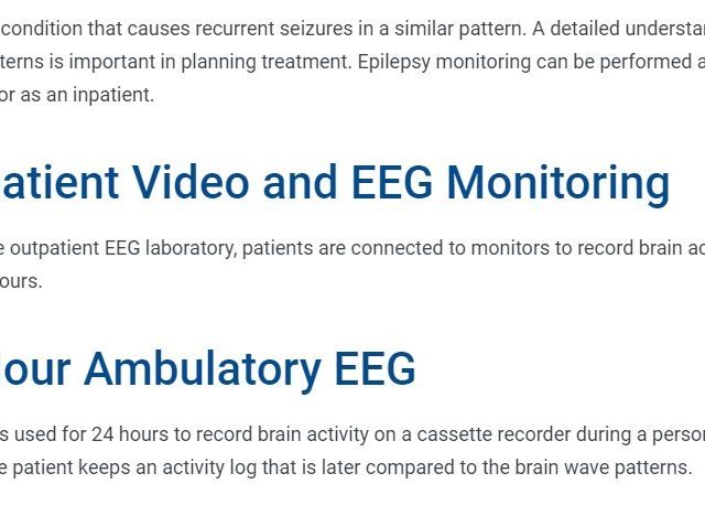 click to learn about our epilepsy monitoring unit