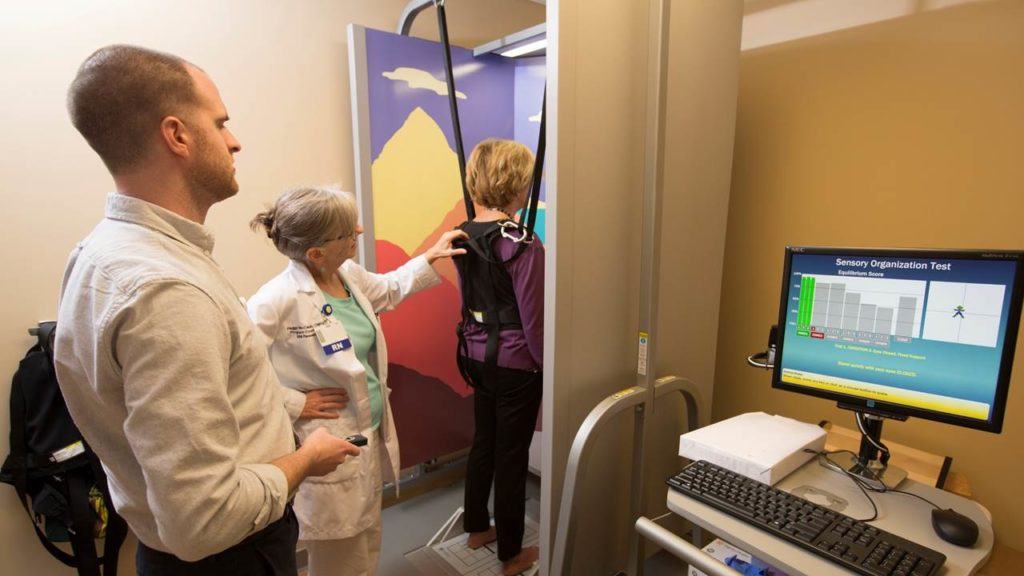 MAPC Fall Prevention Center and Gait and Balance lab created and acquired slip simulator and balance system