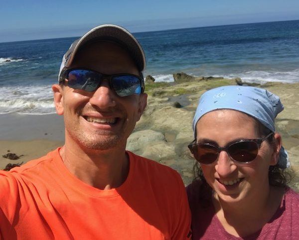 Dan and Hillary Burns at the beach