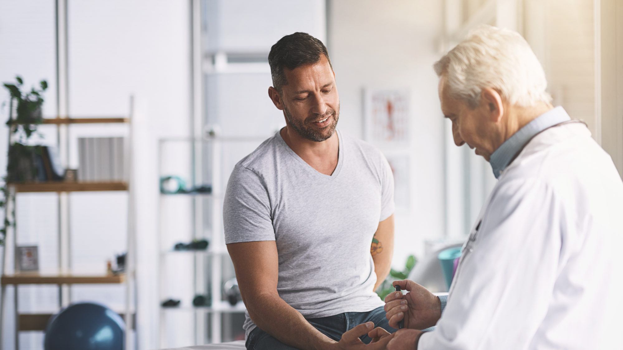 doctor consulting patient