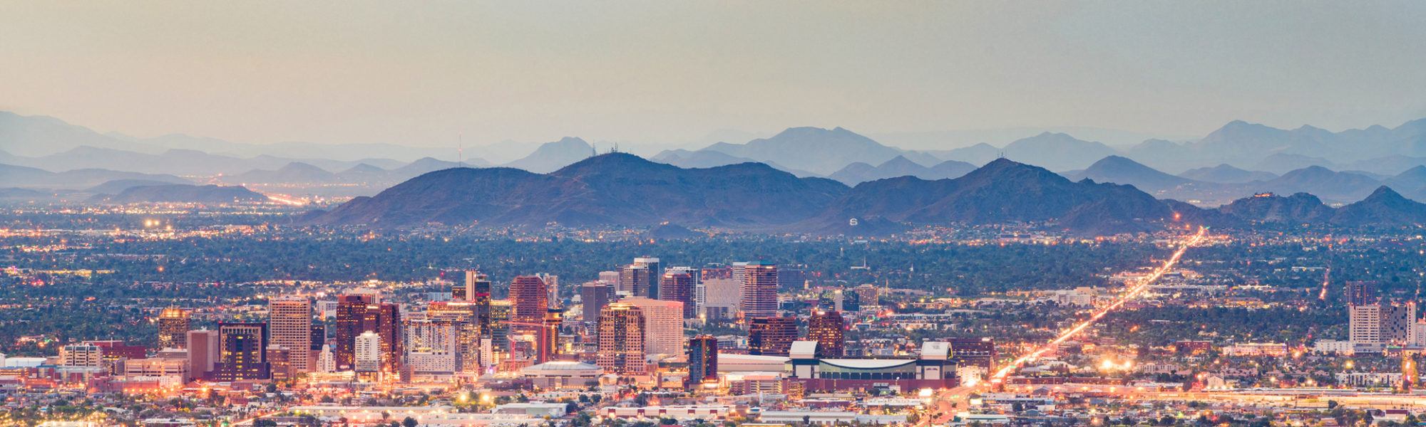Downtown cityscape of Phoenix, Arizona, USA