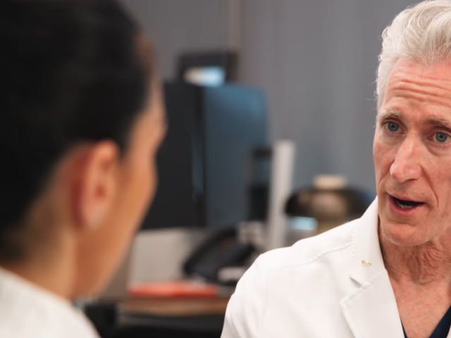 screenshot of Dr. Michael Lawton talking to Louisa Nicola on the TNE podcast.