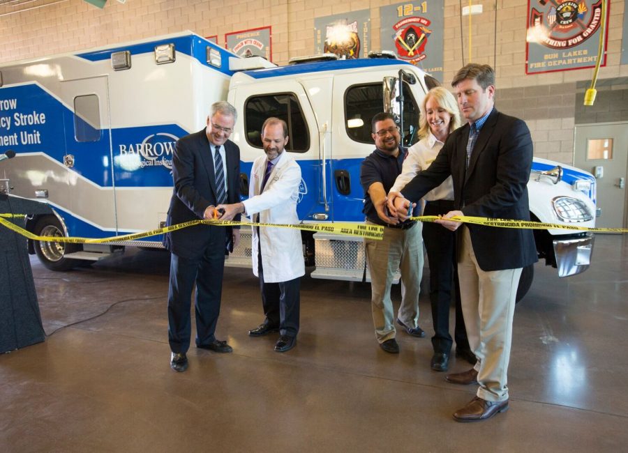Ribbon-cutting for the Barrow Emergency Stroke Treatment Unit
