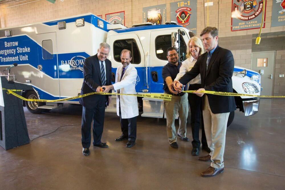 Ribbon-cutting for the Barrow Emergency Stroke Treatment Unit