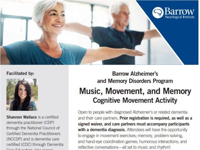 click for more information on music, movement, and memory