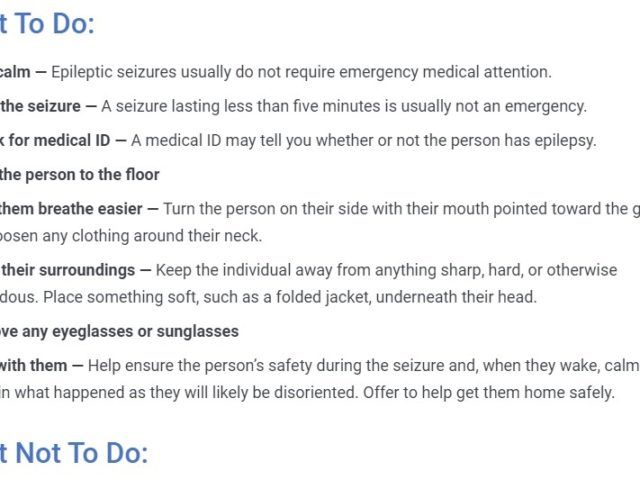 click to view seizure first aid information