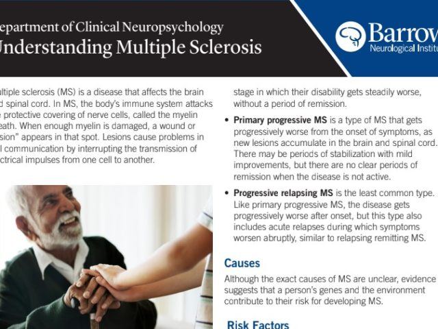 click to view the understanding multiple sclerosis flyer